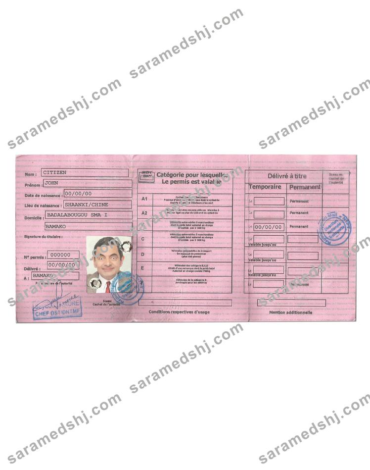 Mali driving license
